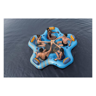 Bestway Opblaasbaar eiland | Bestway | Hydro Force | 279 x 269 x 43 cm (Met bekerhouders en rugsteunen, Max. 500 kg) 7035066660 K170112218 - 8
