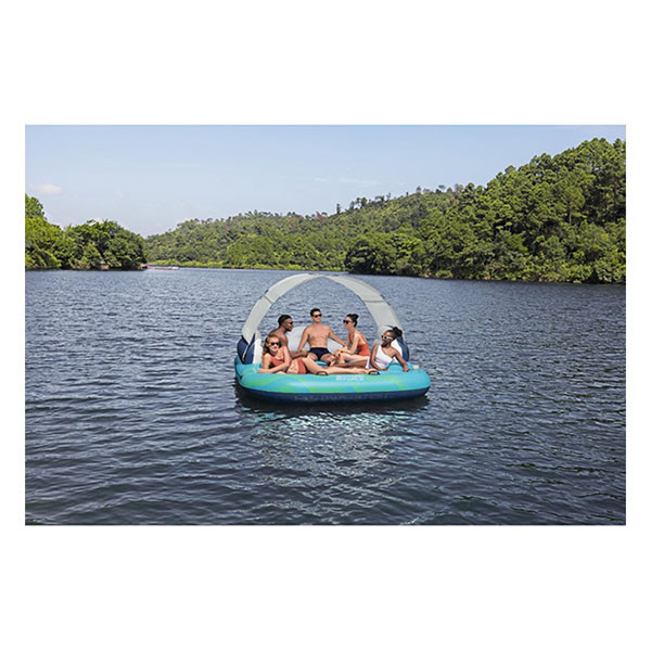 Bestway Opblaasbaar eiland | Bestway | Hydro Force | 280 x 257 x 81 cm (Met bekerhouders, zonnescherm en rugsteunen, Max. 450 kg) 43407 K180107795 - 7