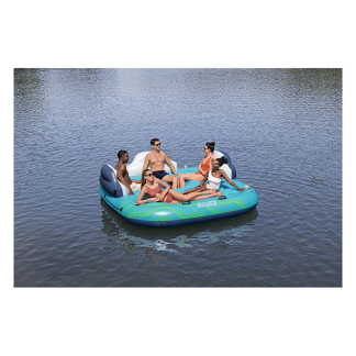 Bestway Opblaasbaar eiland | Bestway | Hydro Force | 280 x 257 x 81 cm (Met bekerhouders, zonnescherm en rugsteunen, Max. 450 kg) 43407 K180107795 - 8