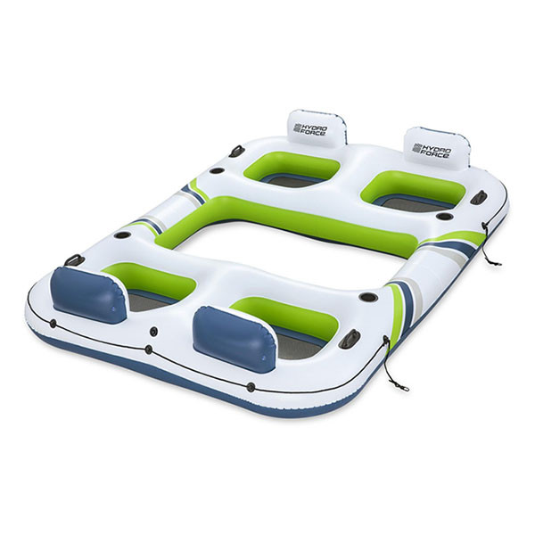 Bestway Opblaasbaar eiland | Bestway | Hydro Force | 291 x 202 x 51 cm (Met bekerhouders, gaaszittingen en rugsteunen, Max. 400 kg) 43957 K180107822 - 1