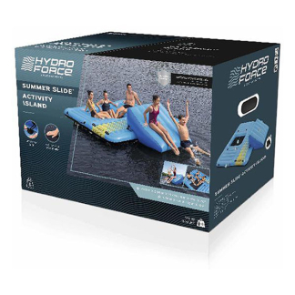 Bestway Opblaasbaar eiland | Bestway | Hydro Force | 365 x 395 x 77 cm (Met bekerhouders en glijbaan, Max. 500 kg) 7035073044 K170112217 - 10