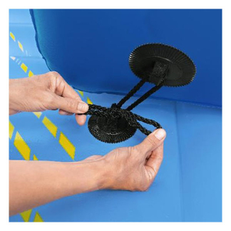 Bestway Opblaasbaar eiland | Bestway | Hydro Force | 365 x 395 x 77 cm (Met bekerhouders en glijbaan, Max. 500 kg) 7035073044 K170112217 - 8