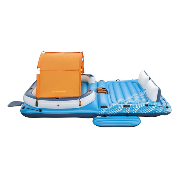 Bestway Opblaasbaar eiland | Bestway | Hydro Force | 373 x 264 x 73 cm (Met bekerhouders, zonnescherm, koeltas en ankertas, Max. 600 kg) 7035066415 K170112216 - 1