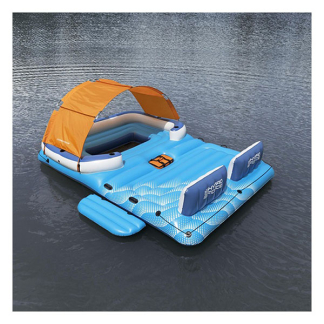 Bestway Opblaasbaar eiland | Bestway | Hydro Force | 373 x 264 x 73 cm (Met bekerhouders, zonnescherm, koeltas en ankertas, Max. 600 kg) 7035066415 K170112216 - 6