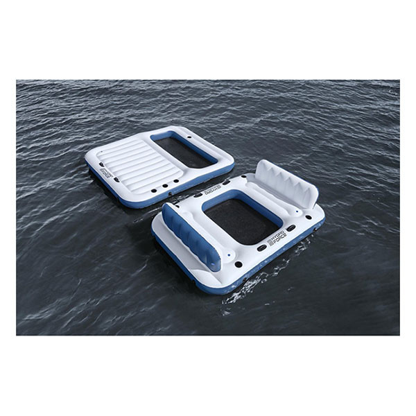 Bestway Opblaasbaar eiland | Bestway | Hydro Force | 537 x 416 x 30 cm (Met bekerhouders, rugsteunen en ankertassen, Max. 800 kg) 43964 K180107823 - 7