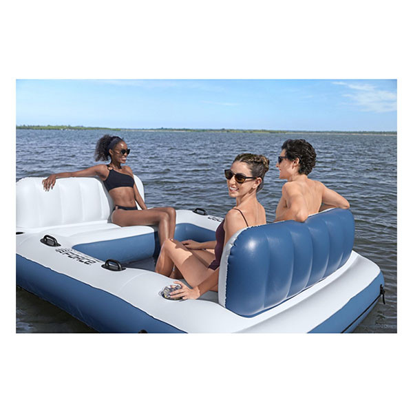 Bestway Opblaasbaar eiland | Bestway | Hydro Force | 537 x 416 x 30 cm (Met bekerhouders, rugsteunen en ankertassen, Max. 800 kg) 43964 K180107823 - 8