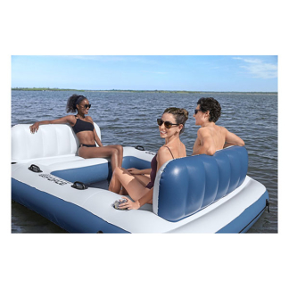 Bestway Opblaasbaar eiland | Bestway | Hydro Force | 537 x 416 x 30 cm (Met bekerhouders, rugsteunen en ankertassen, Max. 800 kg) 43964 K180107823 - 8