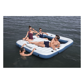 Bestway Opblaasbaar eiland | Bestway | Hydro Force | 537 x 416 x 30 cm (Met bekerhouders, rugsteunen en ankertassen, Max. 800 kg) 43964 K180107823 - 10