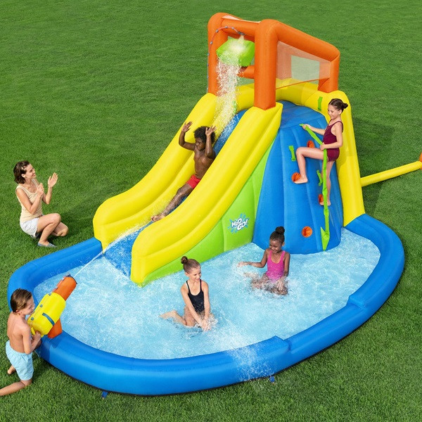 Bestway Opblaasbaar waterpark | Bestway | H2OGO! | 435 x 286 x 267 cm (Met glijbaan, klimmuur en waterkanon) 7035062101 K170112232 - 4