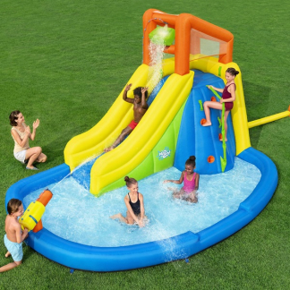 Bestway Opblaasbaar waterpark | Bestway | H2OGO! | 435 x 286 x 267 cm (Met glijbaan, klimmuur en waterkanon) 7035062101 K170112232 - 4