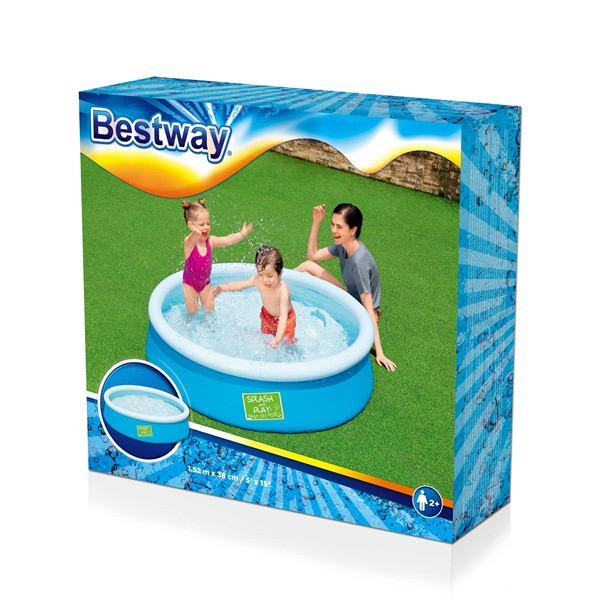 Bestway Opblaasbaar zwembad | Bestway | Ø 152 x 38 cm (Blauw) 7020026002 K170115406 - 2