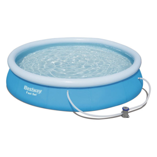 Bestway Opblaasbaar zwembad | Bestway | Ø 366 x 76 cm (Incl. filterpomp, Blauw) 57274 K180107727