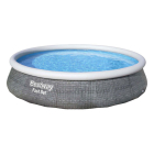 Bestway Opblaasbaar zwembad | Bestway | Ø 396 x 84 cm (Incl. filterpomp, Rotan) 57376 K180107731 - 1