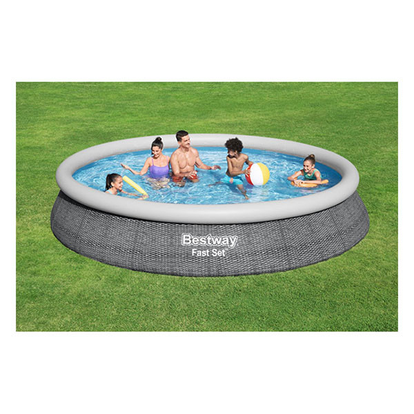 Bestway Opblaasbaar zwembad | Bestway | Ø 457 x 84 cm (Incl. filterpomp, Rotan) 57313 K180107729 - 6
