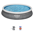 Bestway Opblaasbaar zwembad | Bestway | Ø 457 x 84 cm (Incl. filterpomp, Rotan) 57313 K180107729 - 4