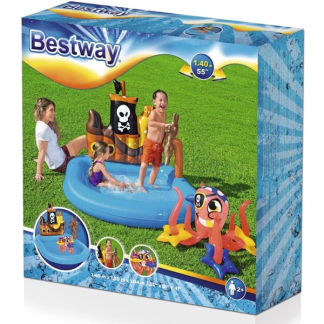 Bestway Opblaasbaar zwembad | Bestway | 140 x 130 x 104 cm (Met ringwerpen) 52211 K180107400 - 
