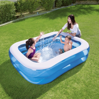Bestway Opblaasbaar zwembad | Bestway | 211 x 132 x 46 cm (Blauw) 7035064172 K170115359 - 4