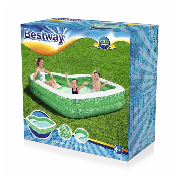 Bestway Opblaasbaar zwembad | Bestway | 231 x 231 x 51 cm (Groen) 7035064185 K170115360 - 5