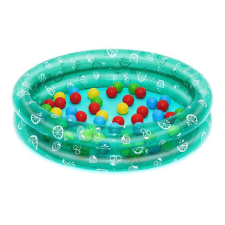 Bestway Opblaasbare ballenbak | Bestway | Playcenter | Ø 91 x 20 cm (Fruitprint, Met speelballen) 7035060159 K170112230 - 1