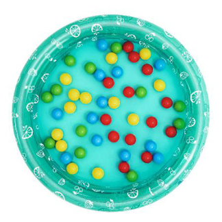 Bestway Opblaasbare ballenbak | Bestway | Playcenter | Ø 91 x 20 cm (Fruitprint, Met speelballen) 7035060159 K170112230 - 2