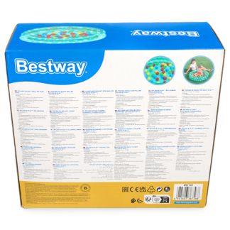 Bestway Opblaasbare ballenbak | Bestway | Playcenter | Ø 91 x 20 cm (Fruitprint, Met speelballen) 7035060159 K170112230 - 7