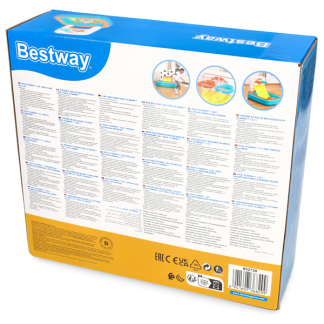 Bestway Opblaasbare ballenbak | Bestway | Playcenter | 120 x 107 x 84 cm (Met speelballen, basketballen en voetbal) 7035060206 K170112228 - 9