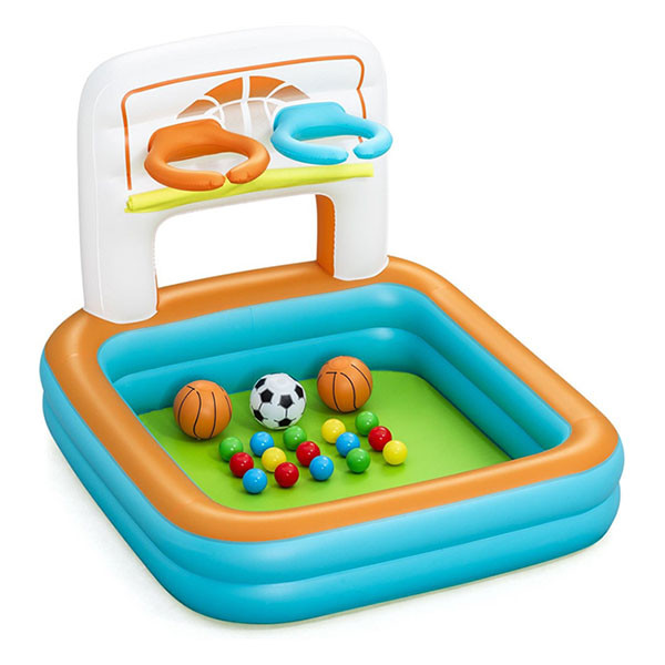 Bestway Opblaasbare ballenbak | Bestway | Playcenter | 120 x 107 x 84 cm (Met speelballen, basketballen en voetbal) 7035060206 K170112228 - 1