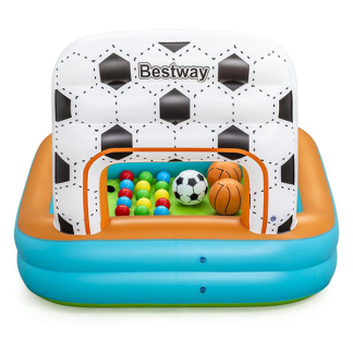Bestway Opblaasbare ballenbak | Bestway | Playcenter | 120 x 107 x 84 cm (Met speelballen, basketballen en voetbal) 7035060206 K170112228 - 4
