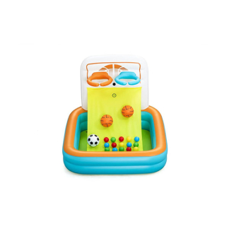 Bestway Opblaasbare ballenbak | Bestway | Playcenter | 120 x 107 x 84 cm (Met speelballen, basketballen en voetbal) 7035060206 K170112228 - 7