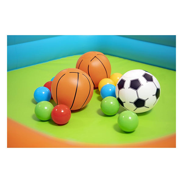 Bestway Opblaasbare ballenbak | Bestway | Playcenter | 120 x 107 x 84 cm (Met speelballen, basketballen en voetbal) 7035060206 K170112228 - 6