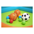 Bestway Opblaasbare ballenbak | Bestway | Playcenter | 120 x 107 x 84 cm (Met speelballen, basketballen en voetbal) 7035060206 K170112228 - 8