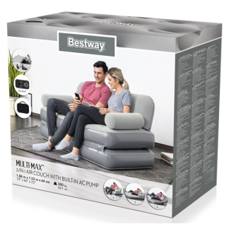 Bestway Opblaasbare bank | Bestway | 188 x 152 x 64 cm (Ingebouwde pomp) 7075020268 K170115500 - 