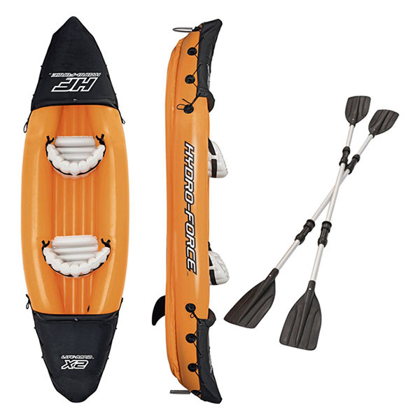 Bestway Opblaasbare kajak | Bestway | Hydro Force Rapid X2 | 321 x 100 x 44 cm (Met roeispanen, handpomp en vin, Max 160 kg) 65077 K180107810 - 7