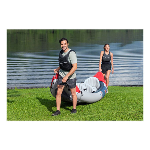 Bestway Opblaasbare kajak | Bestway | Hydro Force Rapid X3 | 381 x 100 x 44 cm (Met roeispanen, handpomp en vin, Max 120 kg) 65132 K180107826 - 9