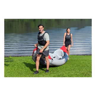 Bestway Opblaasbare kajak | Bestway | Hydro Force Rapid X3 | 381 x 100 x 44 cm (Met roeispanen, handpomp en vin, Max 120 kg) 65132 K180107826 - 9