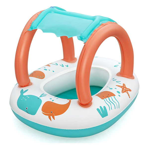 Bestway Opblaasfiguur zwembad | Bestway | Baby boot (78 x 61.5 x 56.5 cm, Vanaf 3 jaar, Met zonnescherm) 7035065132 K170112219 - 1