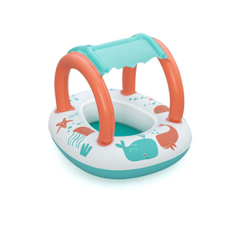 Bestway Opblaasfiguur zwembad | Bestway | Baby boot (78 x 61.5 x 56.5 cm, Vanaf 3 jaar, Met zonnescherm) 7035065132 K170112219 - 2