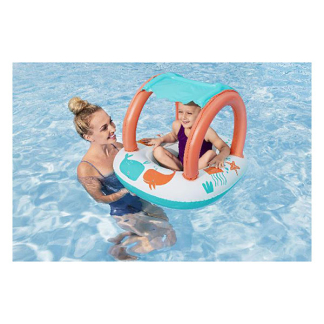 Bestway Opblaasfiguur zwembad | Bestway | Baby boot (78 x 61.5 x 56.5 cm, Vanaf 3 jaar, Met zonnescherm) 7035065132 K170112219 - 3