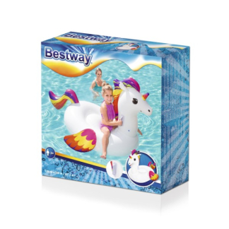 Bestway Opblaasfiguur zwembad | Bestway | Eenhoorn (Ride-on, 163 x 122 cm) 15541104BES K180107423 - 