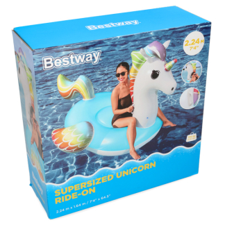 Bestway Opblaasfiguur zwembad | Bestway | Eenhoorn (Ride-on, 233 x 156 cm) 7035066494 K170112220 - 6