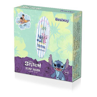Bestway Opblaasfiguur zwembad | Bestway | Surfboard (Ride-on, 173 x 107 cm, Stitch en Angel) 9104V K180107779 - 6