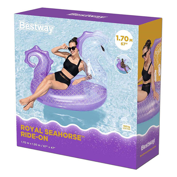 Bestway Opblaasfiguur zwembad | Bestway | Zeepaard (Ride-on, 158 x 87 cm) 41505 K180107799 - 7