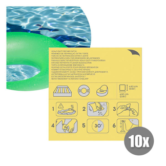 Bestway Reparatieset zwembad | Bestway | 6.5 x 6.5 cm (Zelfklevende folie, 10 stuks) 62068 K180107790 - 3