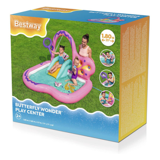 Bestway Speelzwembad | Bestway | 180 x 180 x 117 cm (Met glijbaan, sproeier en accessoires) 53175 K180107780 - 7