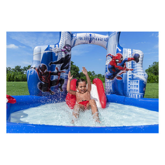 Bestway Speelzwembad | Bestway | 211 x 206 x 127 cm (Met glijbaan, ringwerpen, sproeier en speelballen, Spider-Man) 98793 K180107774 - 9