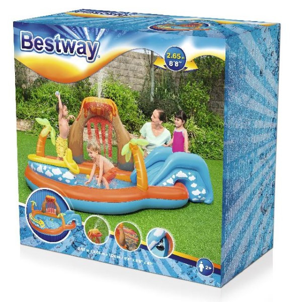 Bestway Speelzwembad | Bestway | 265 x 265 x 104 cm (Met glijbaan) 15453069BES K180107412 - 3