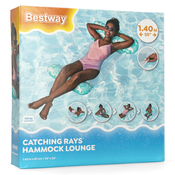 Bestway Waterhangmat | Bestway | 114 x 81 cm (Opblaasbaar, Blauw) 7035066671 K170112223 - 9