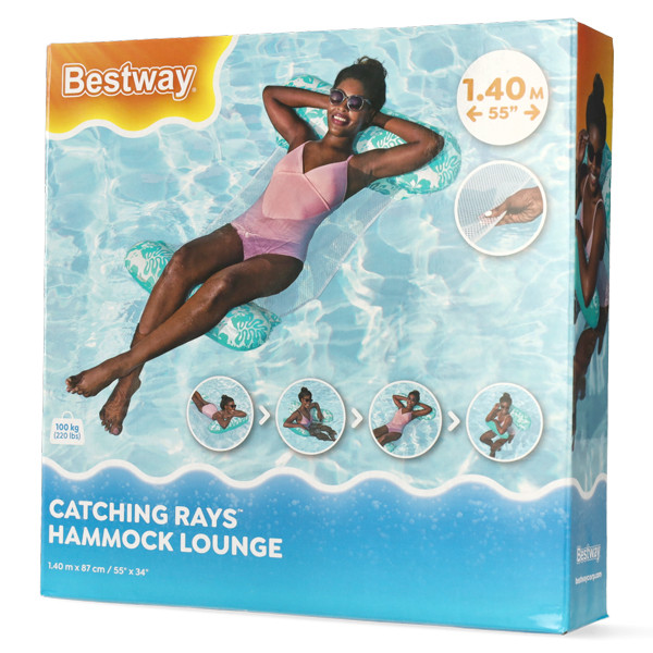 Bestway Waterhangmat | Bestway | 114 x 81 cm (Opblaasbaar, Blauw) 7035066671 K170112223 - 8