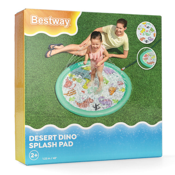 Bestway Waterspeelmat | Bestway | Ø 122 cm (Opblaasbaar, Dino- en cactusprint) 7035062095 K170112234 - 7