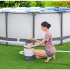 Bestway Zandfilterpomp | Bestway | 3.0 m³/u (Geschikt voor 1100 tot 16.000 liter, Manometer, Chloordispenser) 7025032070 K170115227 - 3